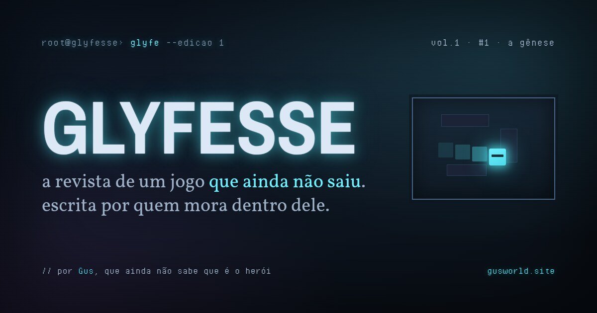 Capa da edição 1: A Gênese